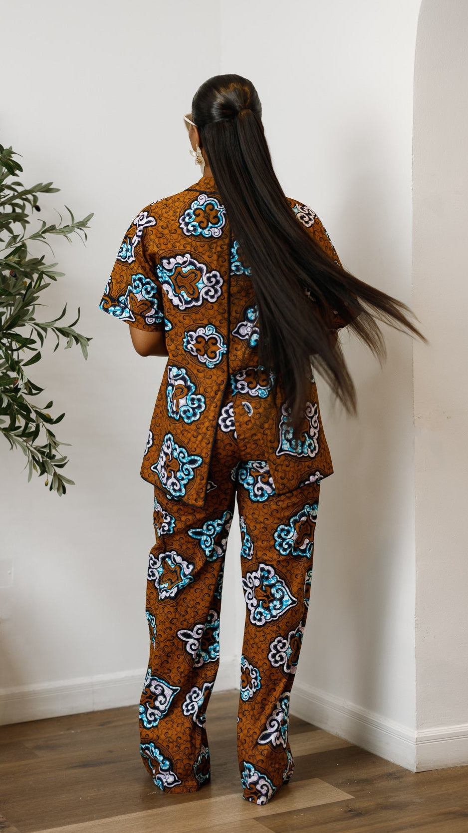 LARA AFRICAN PRINT SHIRT SET [MULTICOLOR]----FINAL SALE