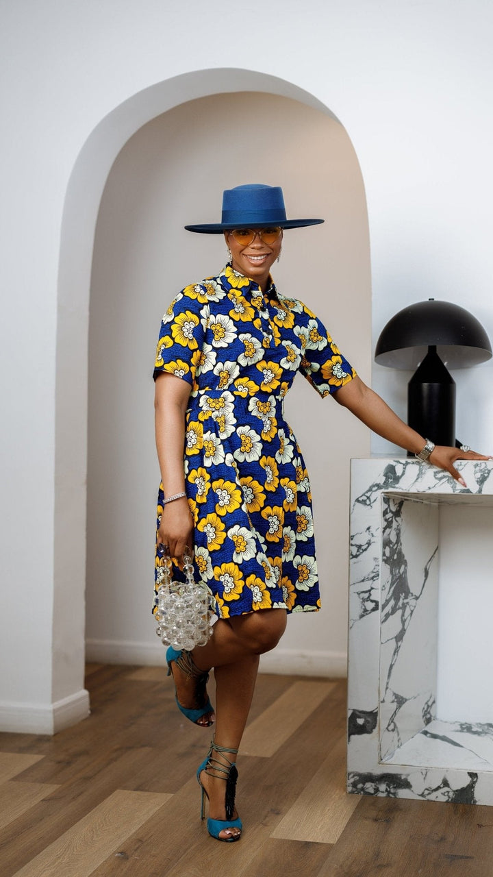 JADE AFRICAN PRINT SHIRT DRESS [MULTICOLOR] - Especially Yours
