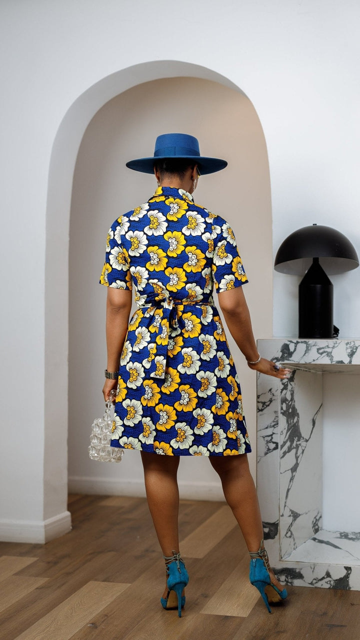 JADE AFRICAN PRINT SHIRT DRESS [MULTICOLOR] - Especially Yours