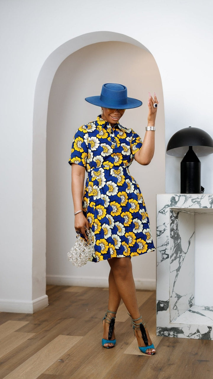 JADE AFRICAN PRINT SHIRT DRESS [MULTICOLOR] - Especially Yours