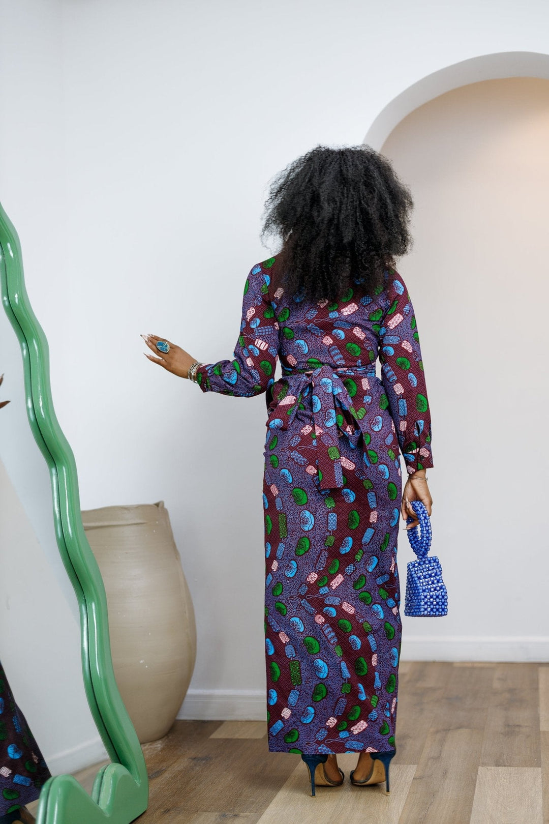 EMILY AFRICAN PRINT BUTTON MAXI DRESS [MULTICOLOR] - Especially Yours