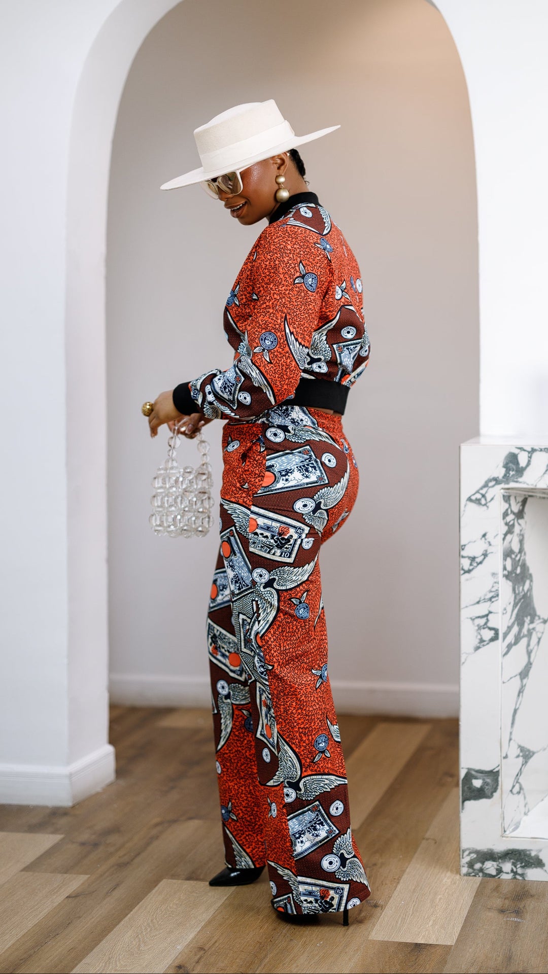 ADA AFRICAN PRINT BOMBER JACKET AND PANTS SET
