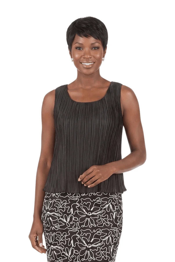 Vertical Pleats Satin Camisole
