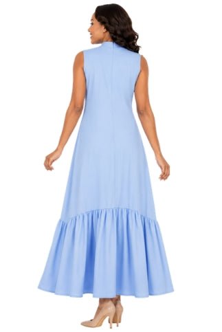 Luxury Flare Dress with Handcrafted Floral Detail - Especially Yours