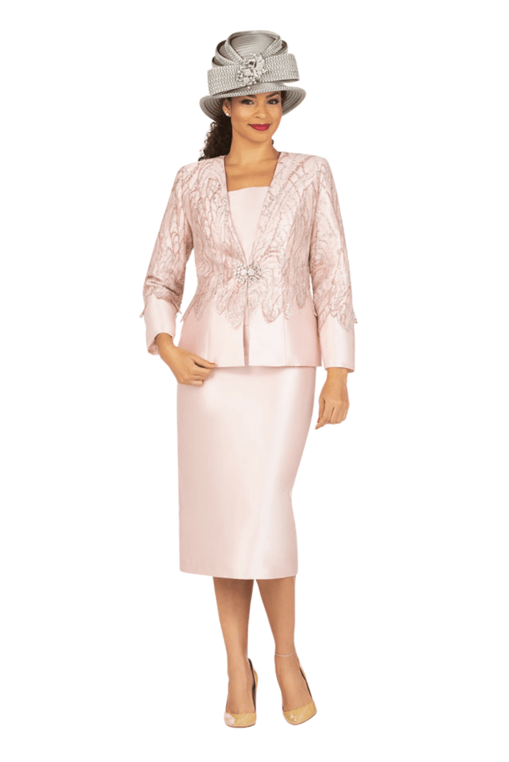 3pc Lux Lace&Sqns Ovrly Skt Suit - Especially Yours