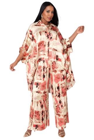 Printed Lounge Pant Set - 82797 - Especially Yours