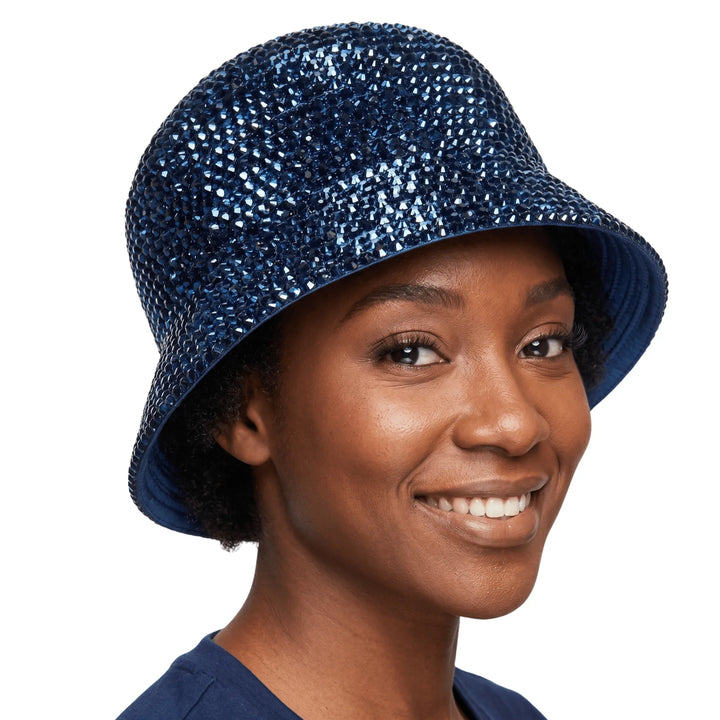 METALLIC STONED BUCKET HAT