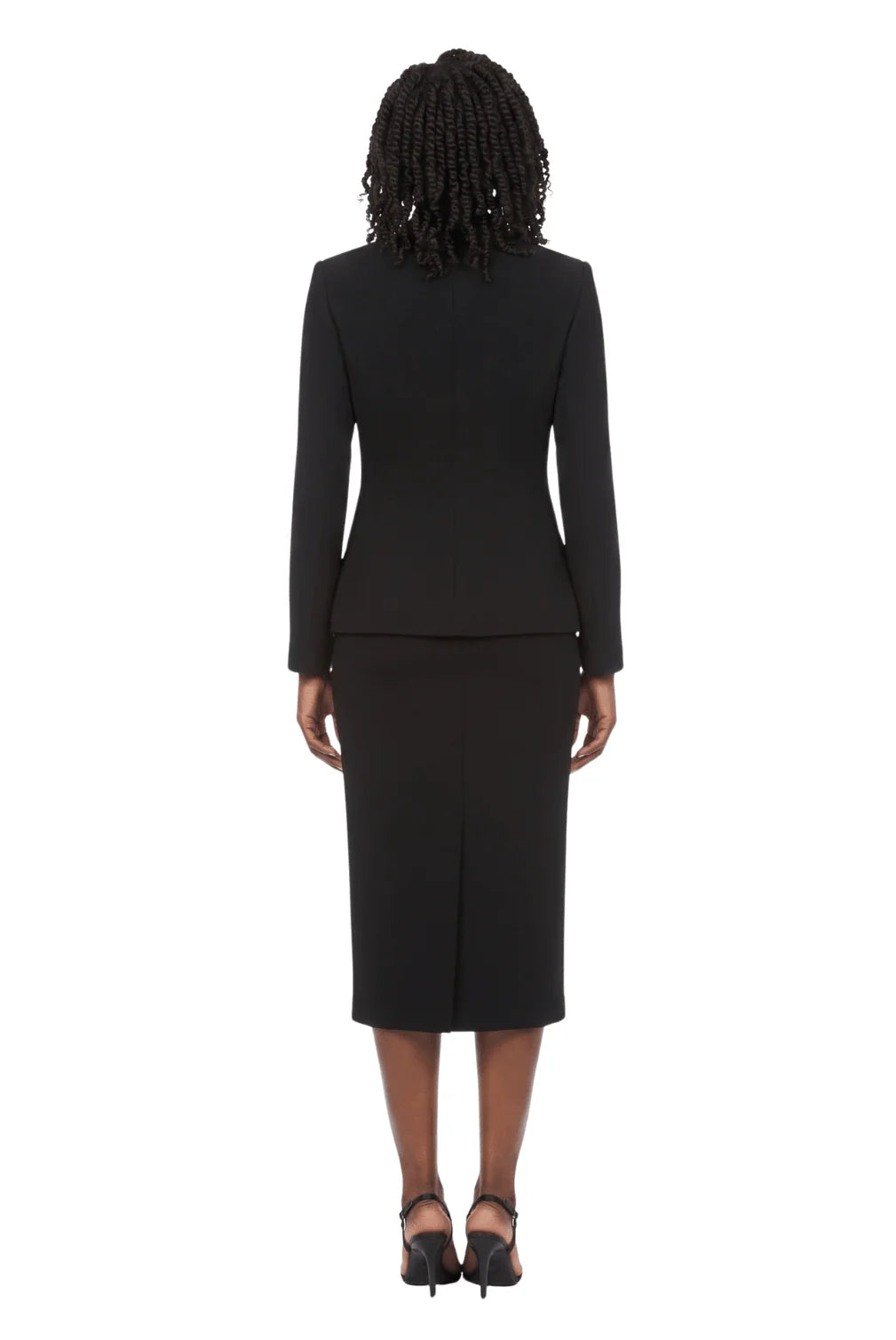 2pc Bow Neck Skirt Suit