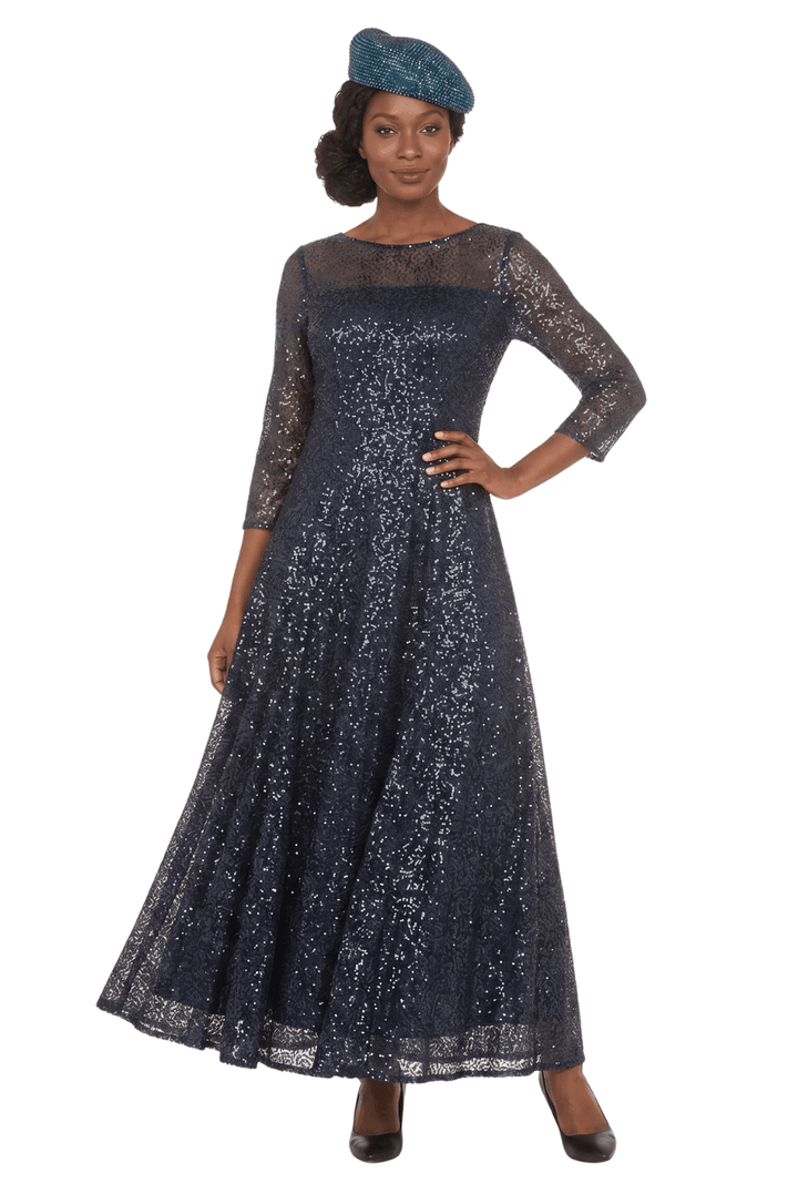 Evening Dress w/ See-thru Sleeves - Especially Yours
