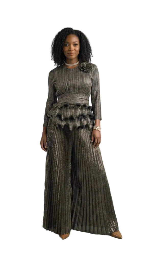 2-Piece Long Sleeve Long Length Dress 5096