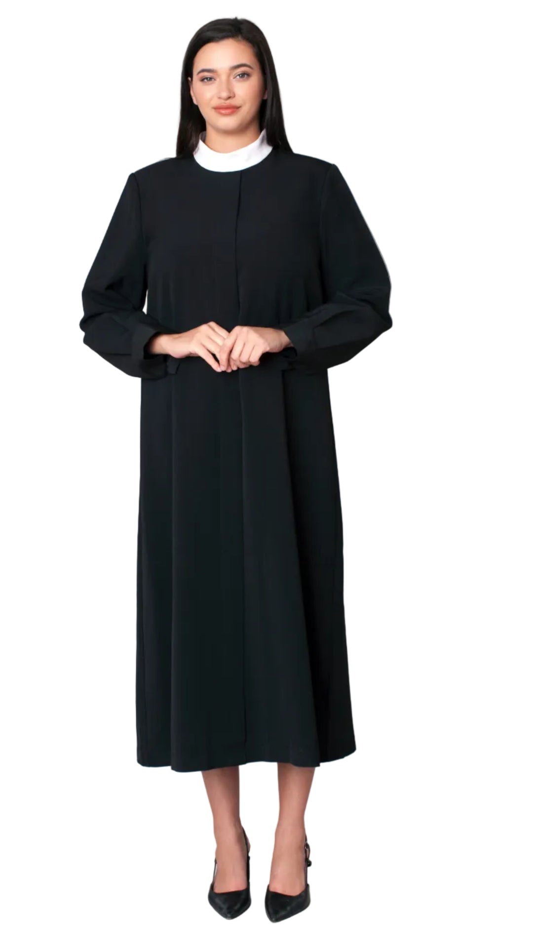 Two-Piece Brocade Clergy Robe with Cross Panels – 41071