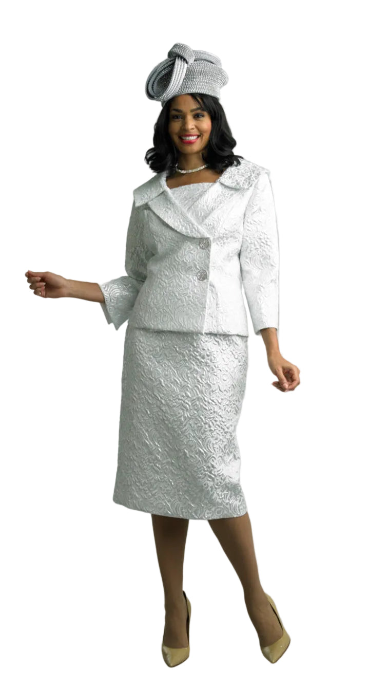 Long Sleeve Mid-Length Skirt Suit 4648