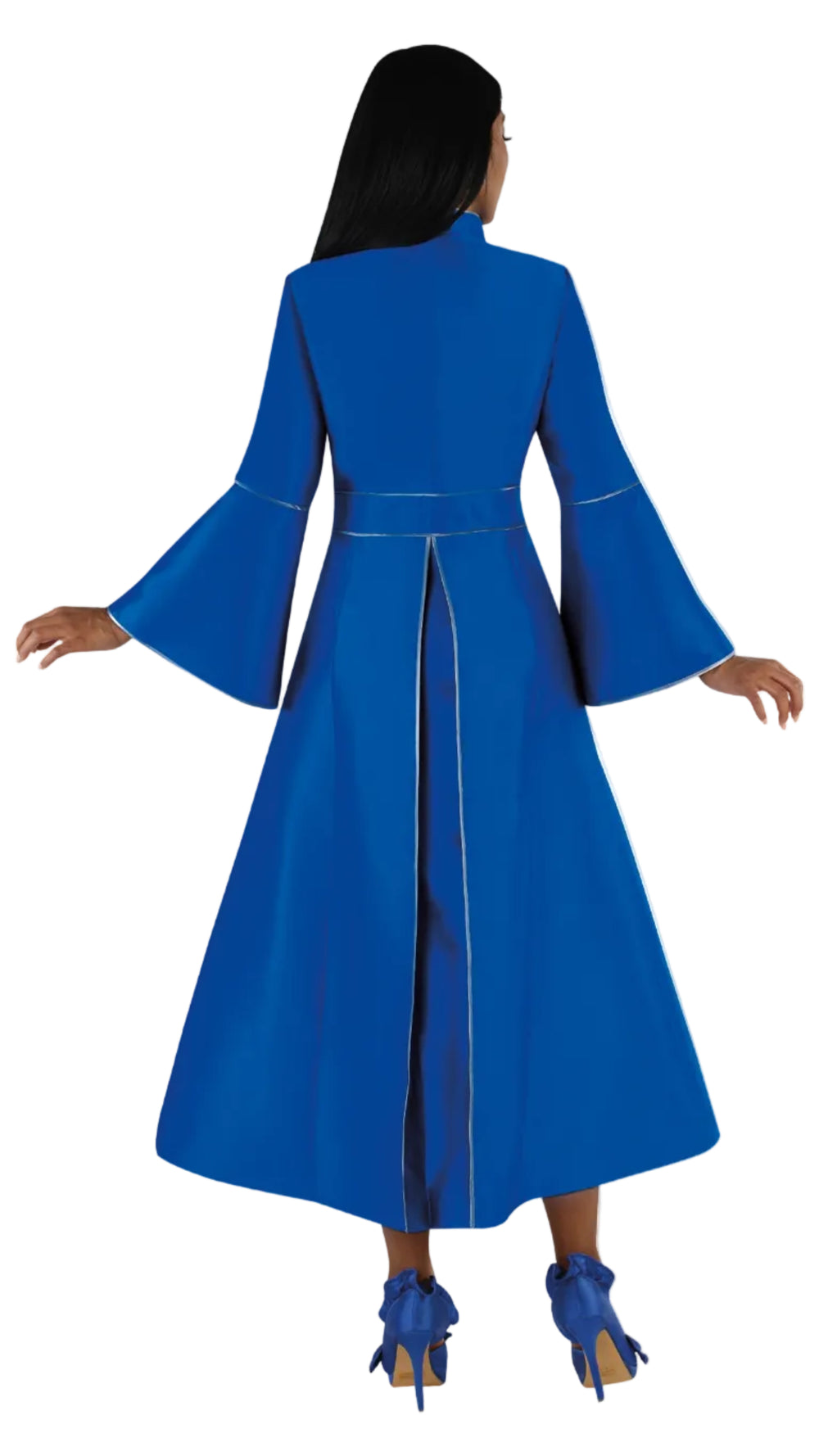 Elegant Plus Size One-Piece Cassock Robe with Rhinestone Trim- 4731W ...