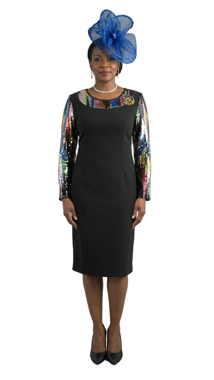 Long Sleeve Mid-Length Dress 4742