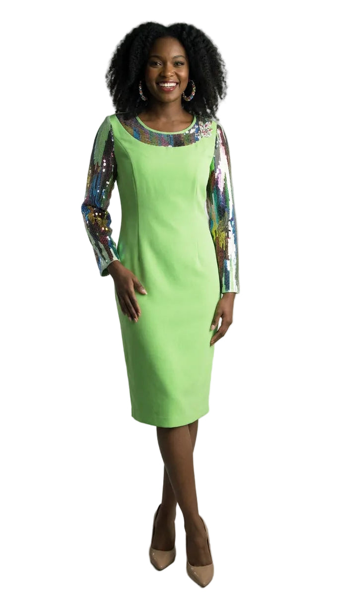 Long Sleeve Mid-Length Dress 4742