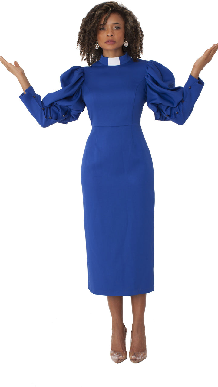 Clergy Dress with Puff Sleeves - 4813