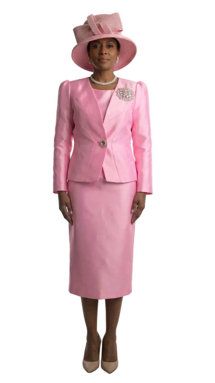 3-Piece Long Sleeve Mid-Length Skirt Suit 4890