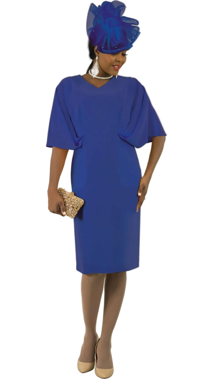 French Crepe Dress w/ Dramatic Sleeves 4999