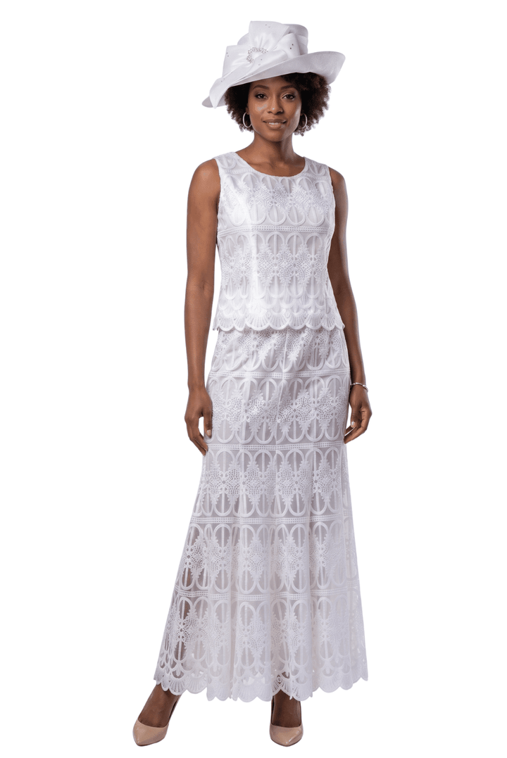 3pc Lux Lace Skirt Suit w/ Scallop Hems - Especially Yours
