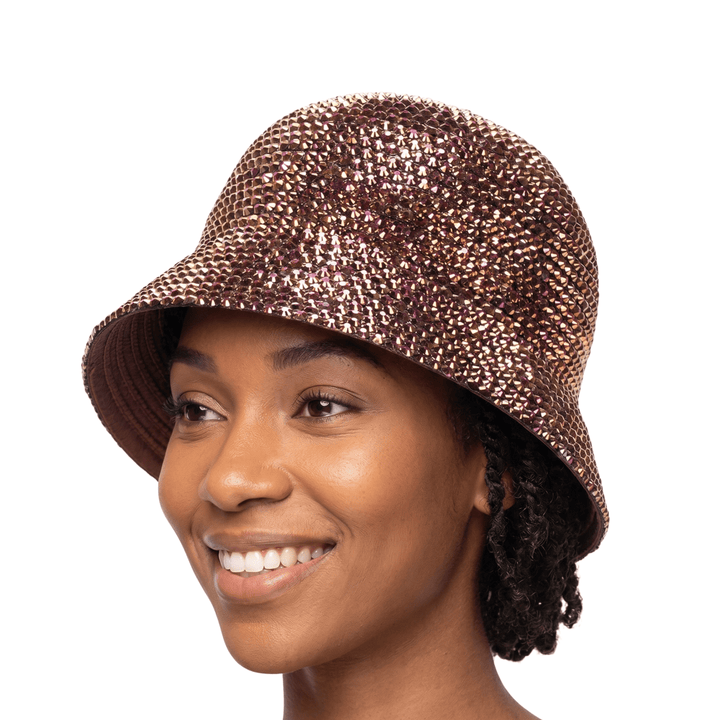 METALLIC STONED BUCKET HAT - Especially Yours