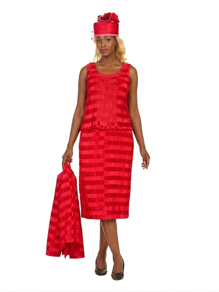 Classic Crinkle Satin 3pc Suit Ensemble - Especially Yours
