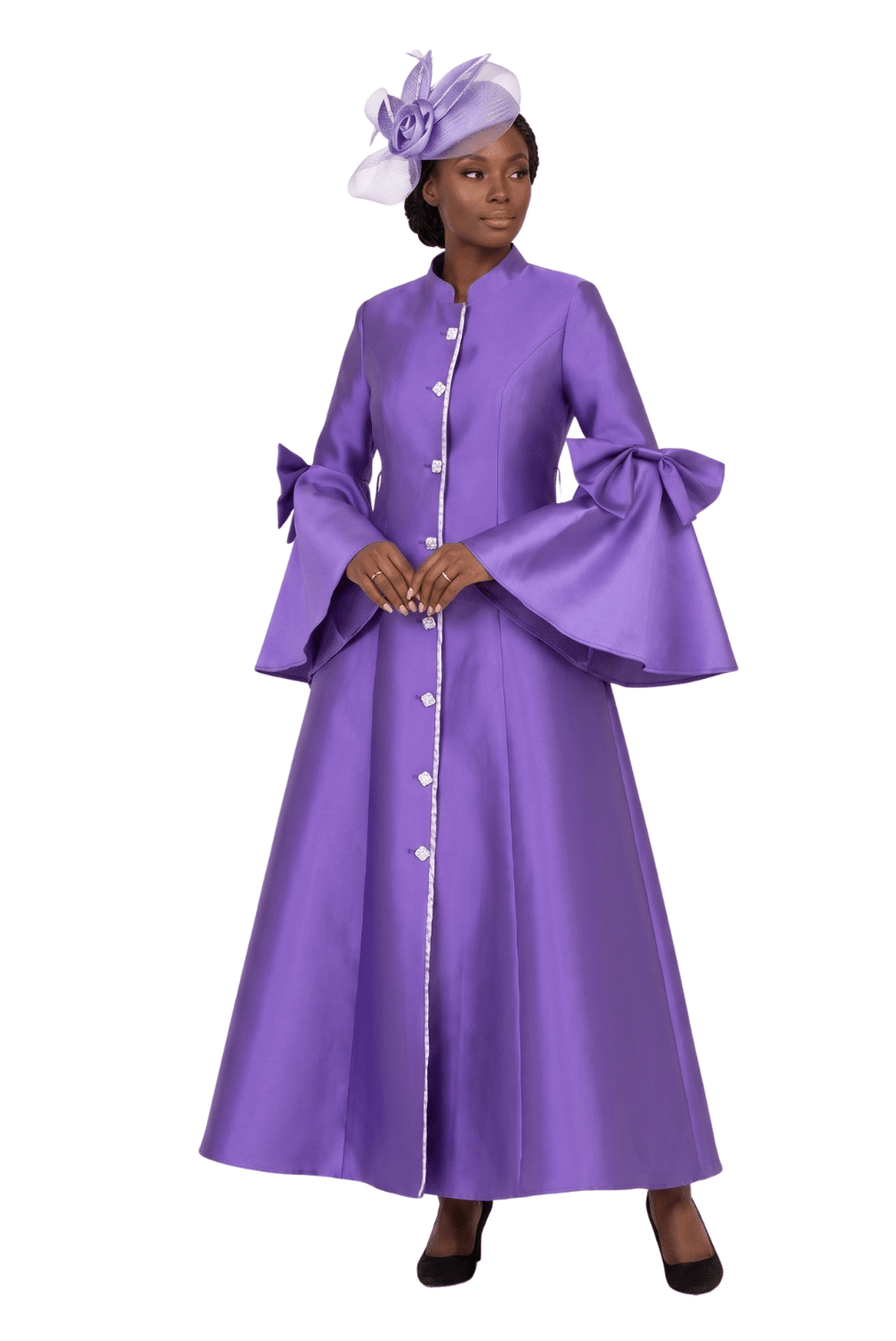 1pc Silky Twill Button Down Robe - Especially Yours