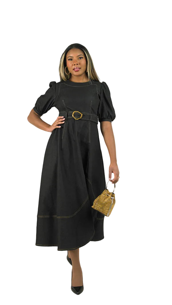 Short Sleeve Long Length Dress 5061