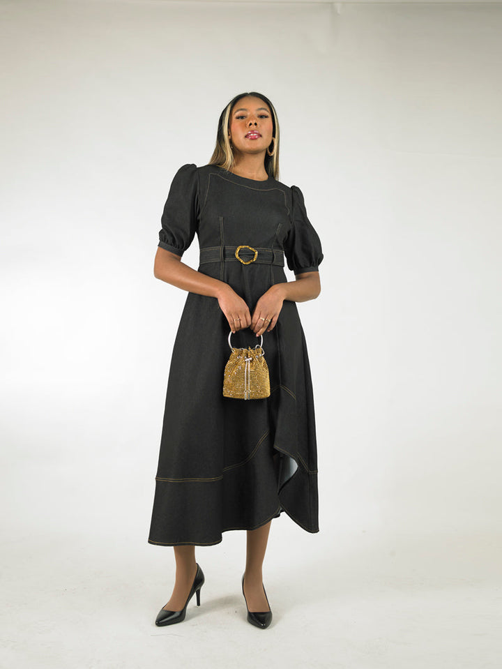 Short Sleeve Long Length Dress 5061