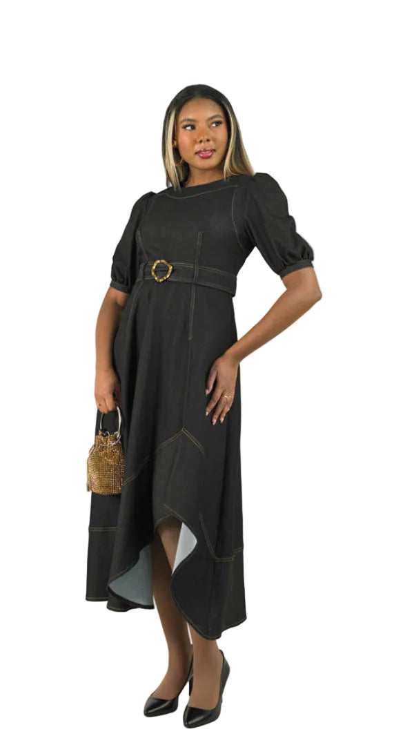 Short Sleeve Long Length Dress 5061