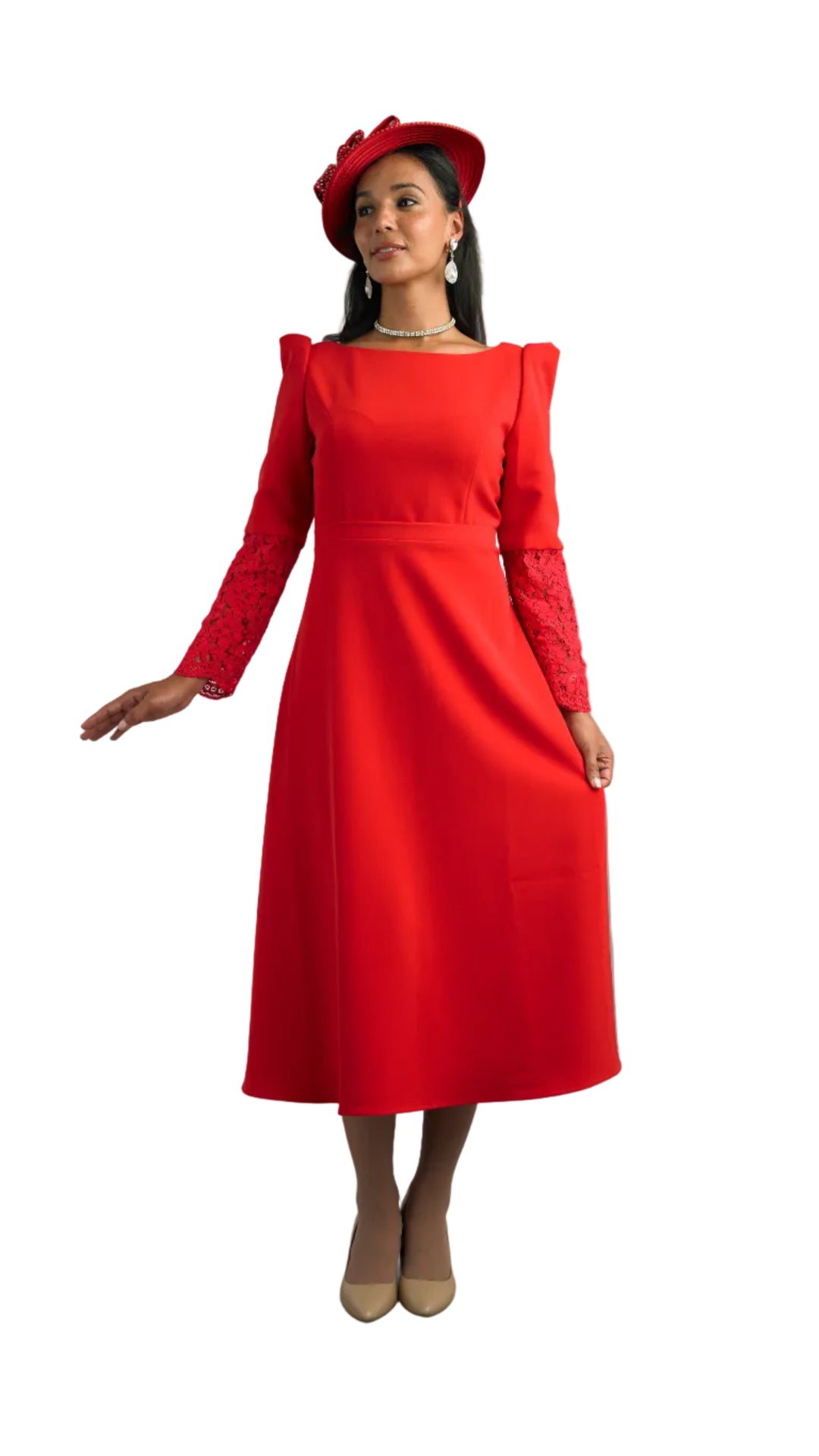 Long Sleeve Mid-Length Dress 5068