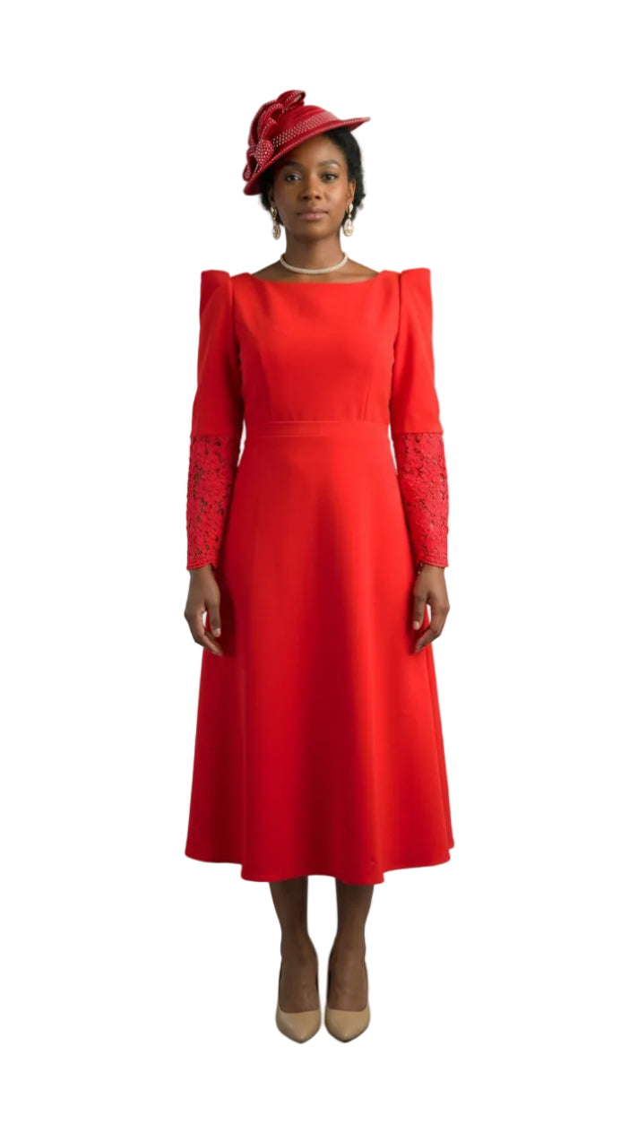 Long Sleeve Mid-Length Dress 5068