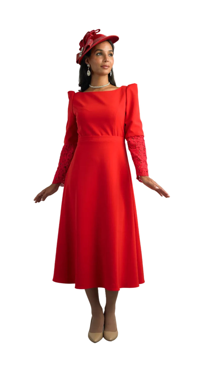 Long Sleeve Mid-Length Dress 5068