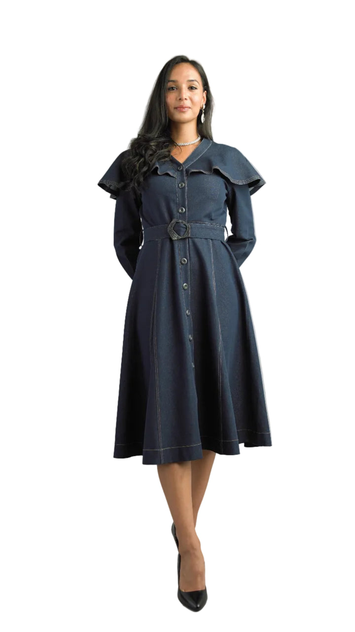 Long Sleeve Mid-Length Dress 5072