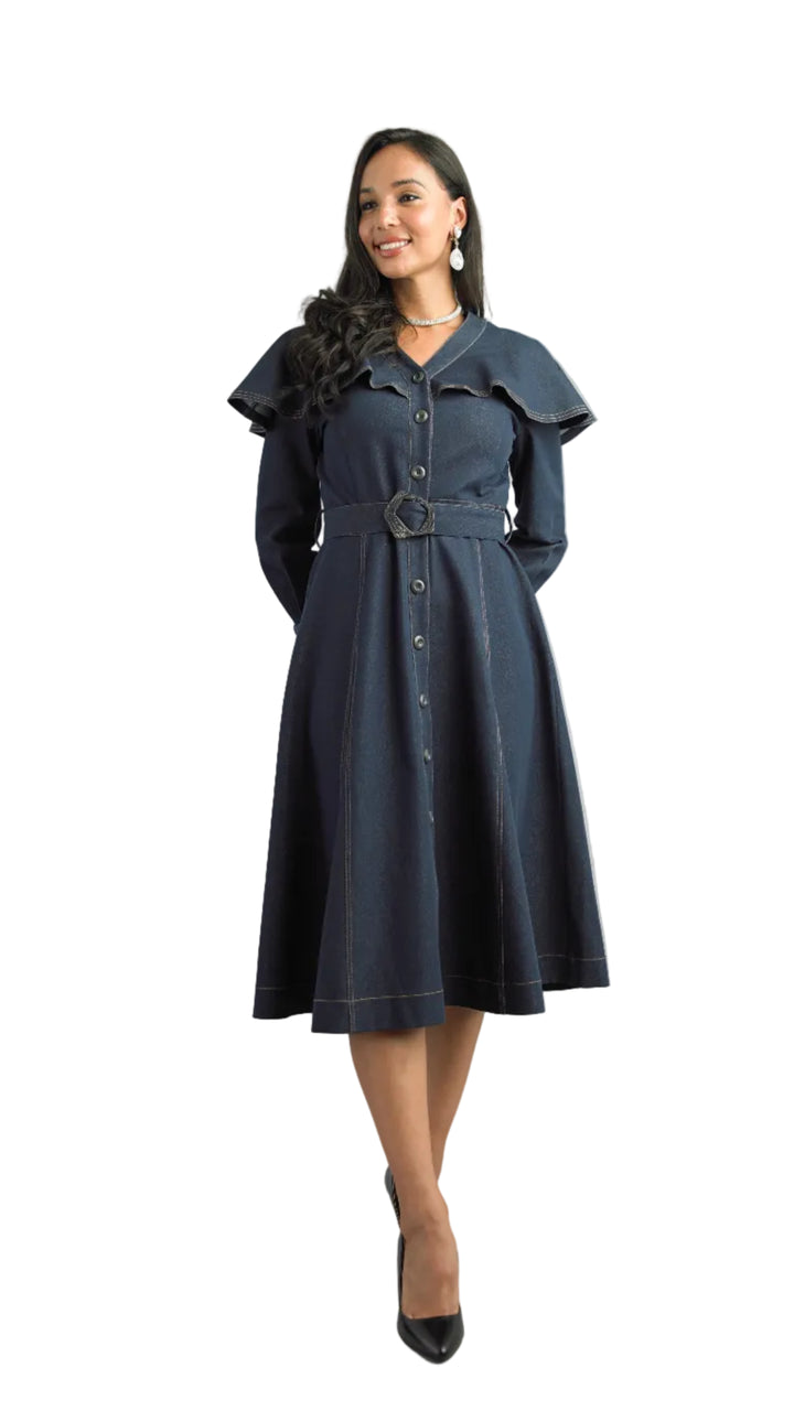 Long Sleeve Mid-Length Dress 5072