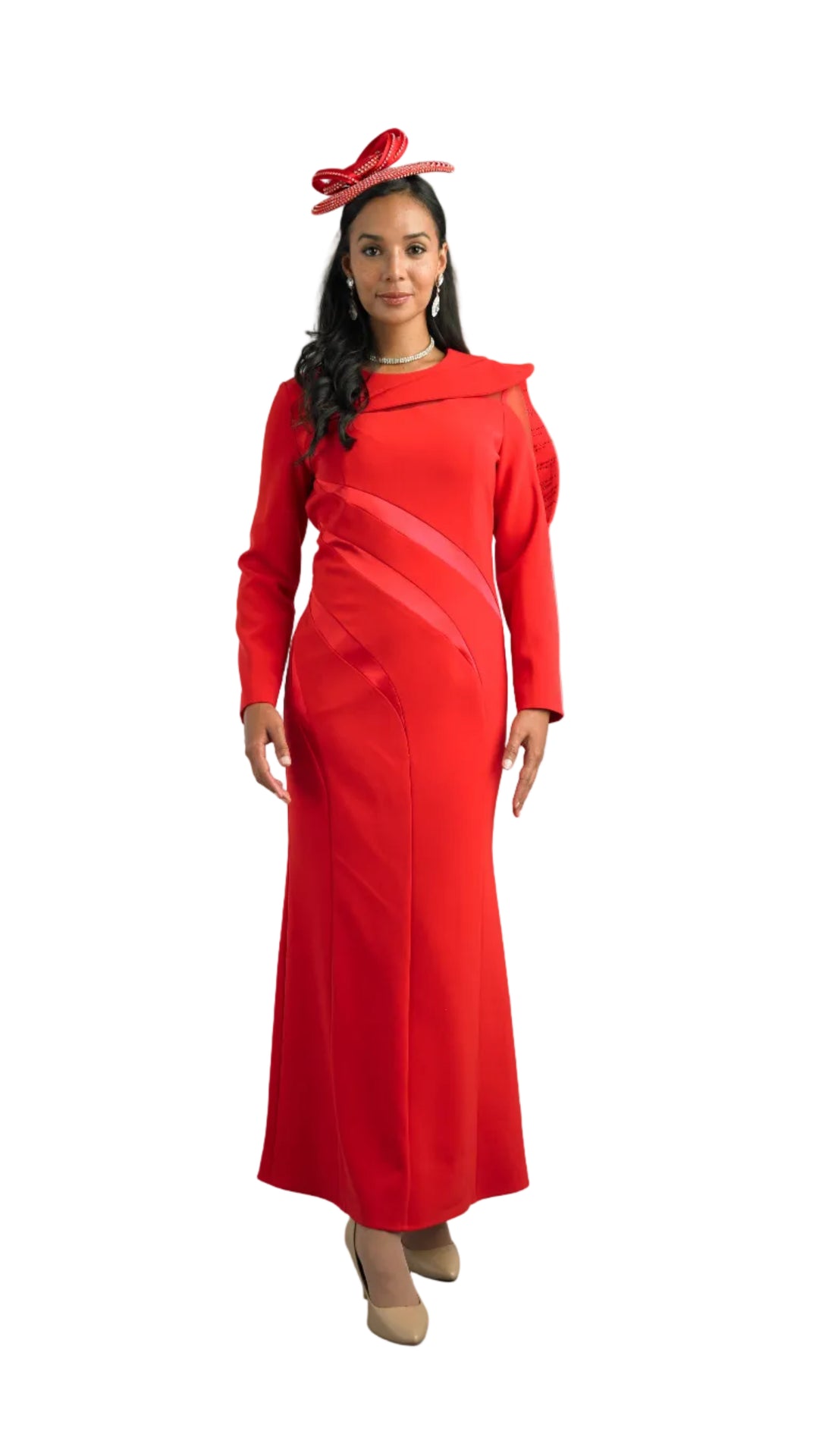 Long Sleeve Long Length Dress 5079