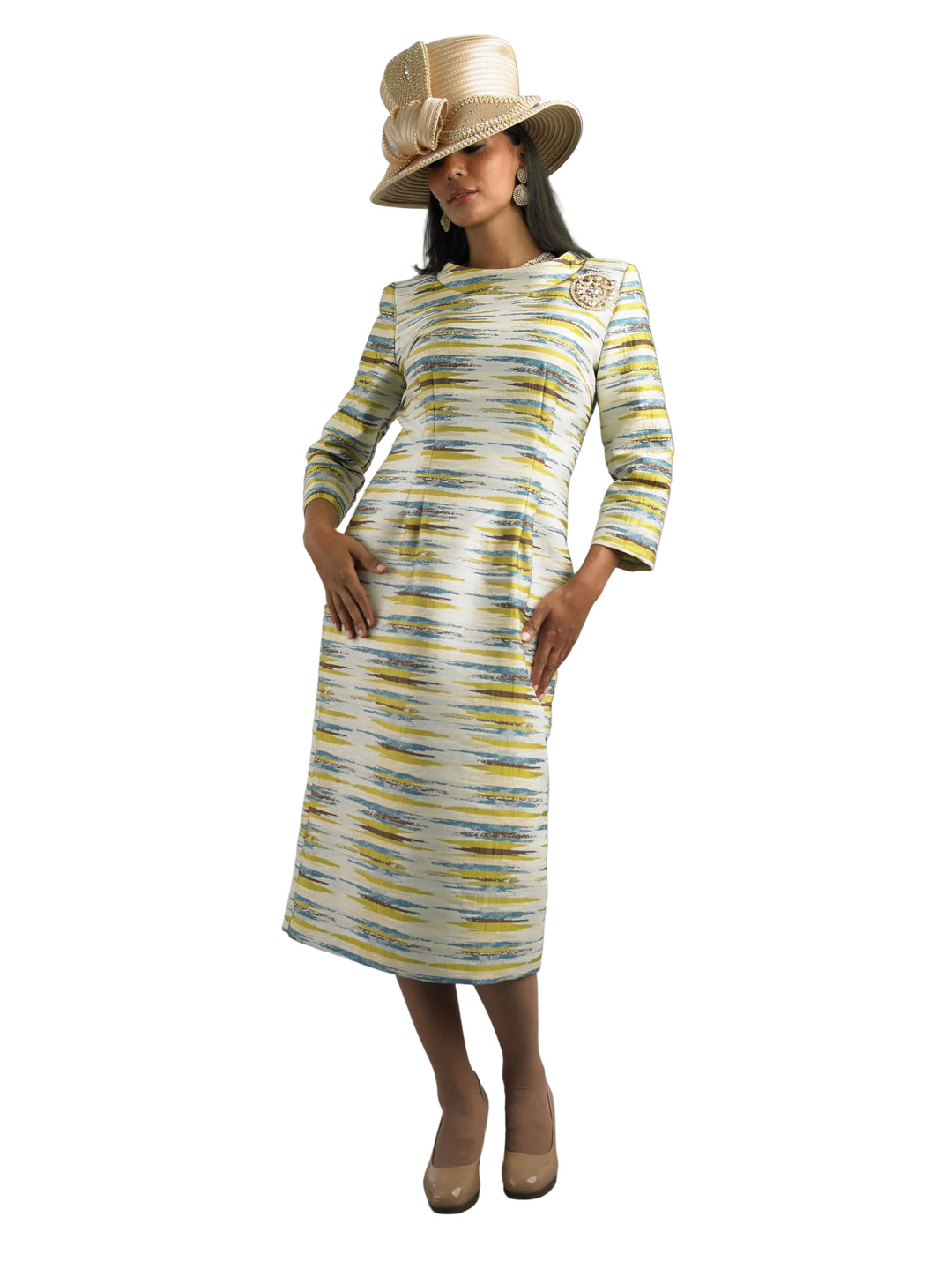 2-Piece Long Sleeve Long Length Dress 5096