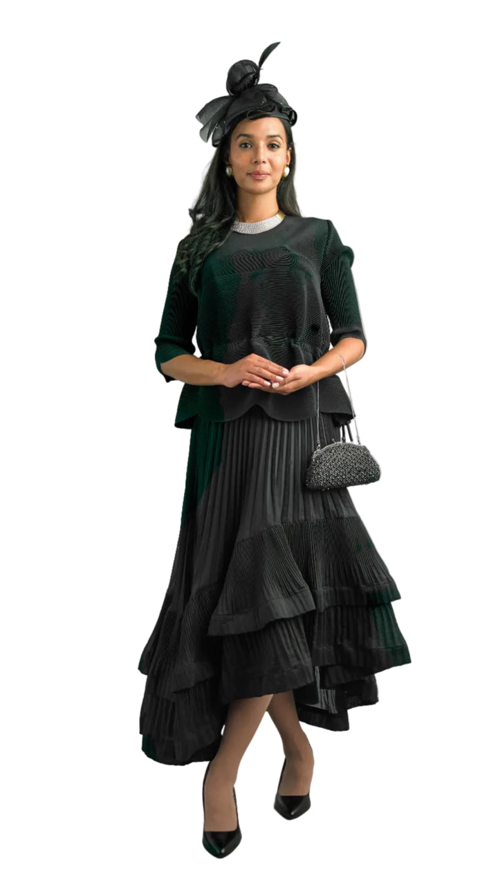 2-Piece Short Sleeve Long Length Dress 5101