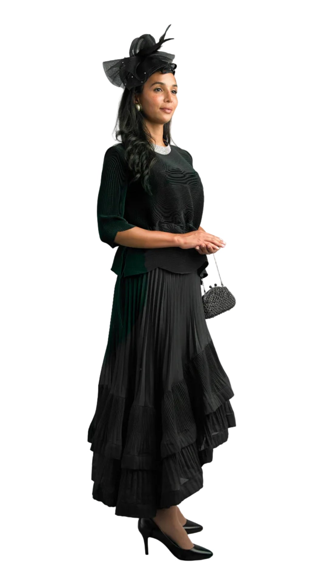 2-Piece Short Sleeve Long Length Dress 5101