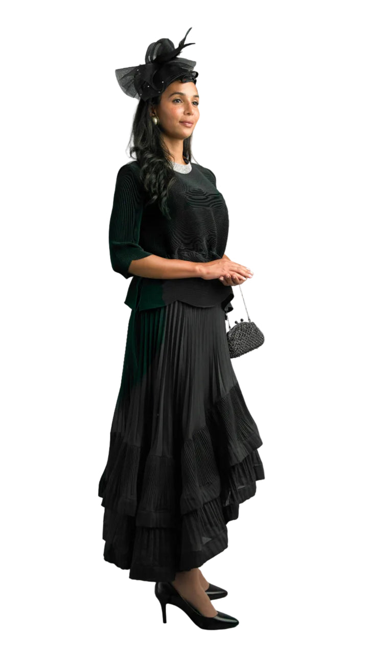 2-Piece Short Sleeve Long Length Dress 5101