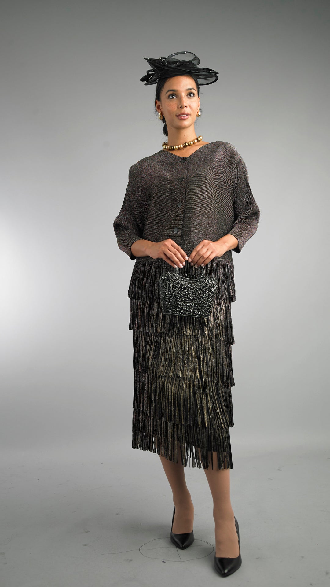 2-Piece Long Sleeve Mid-Length Dress 5102
