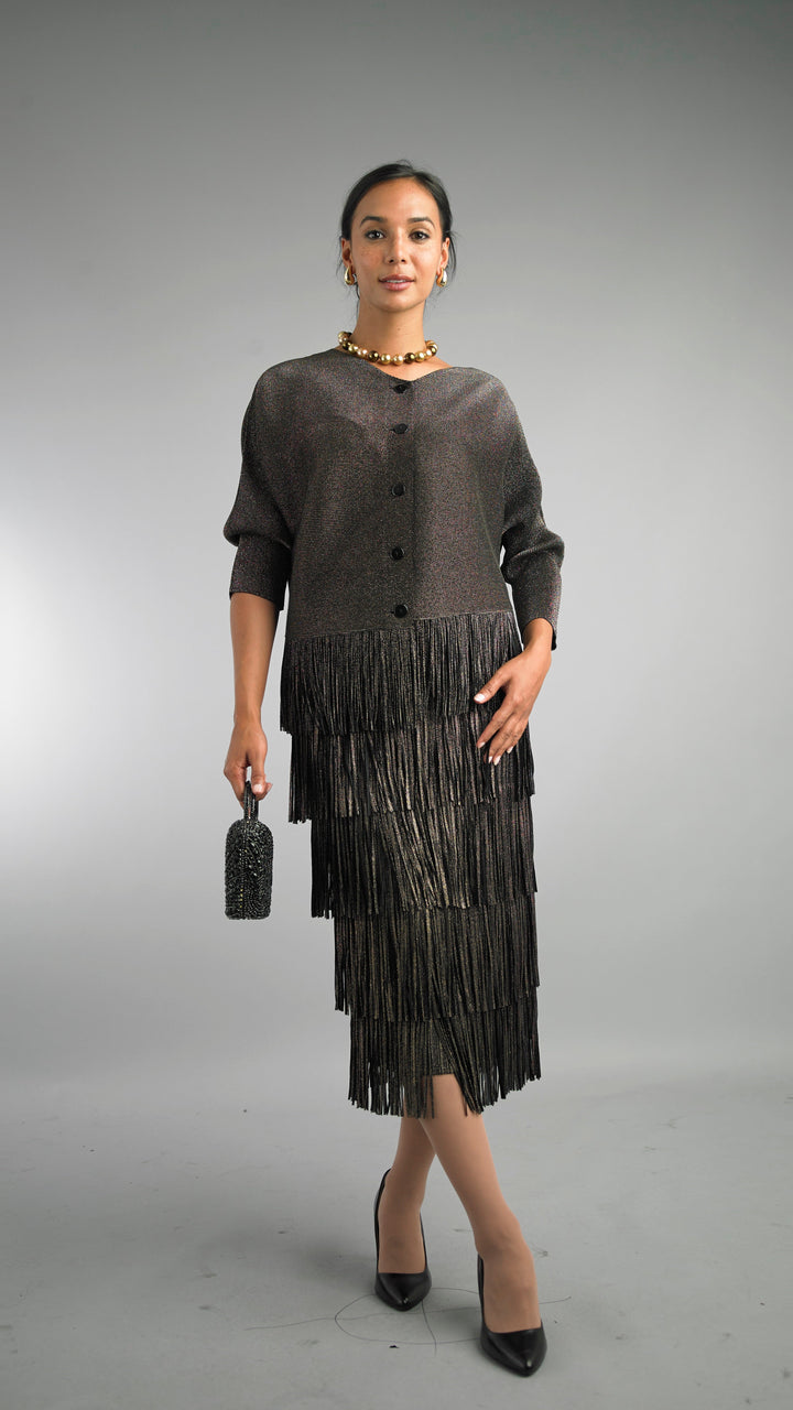 2-Piece Long Sleeve Mid-Length Dress 5102