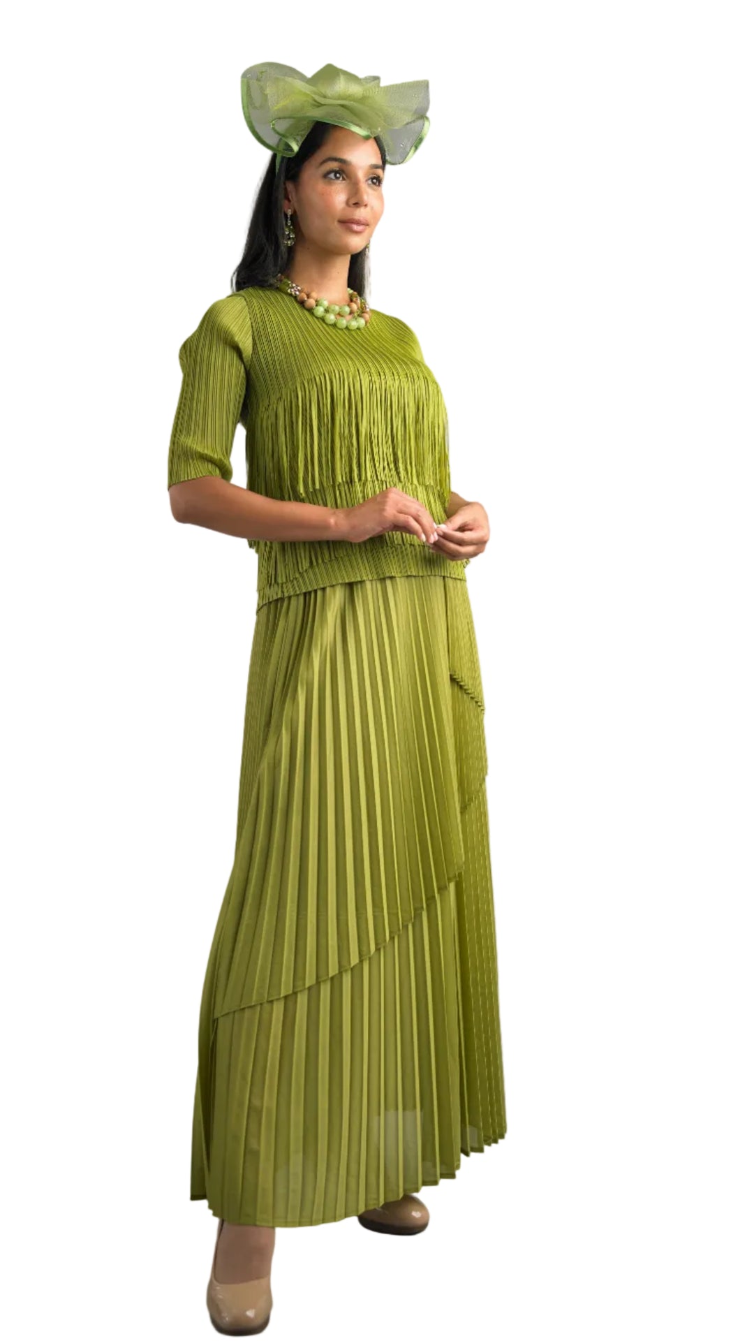 2-Piece Short Sleeve Long Length Dress 5103