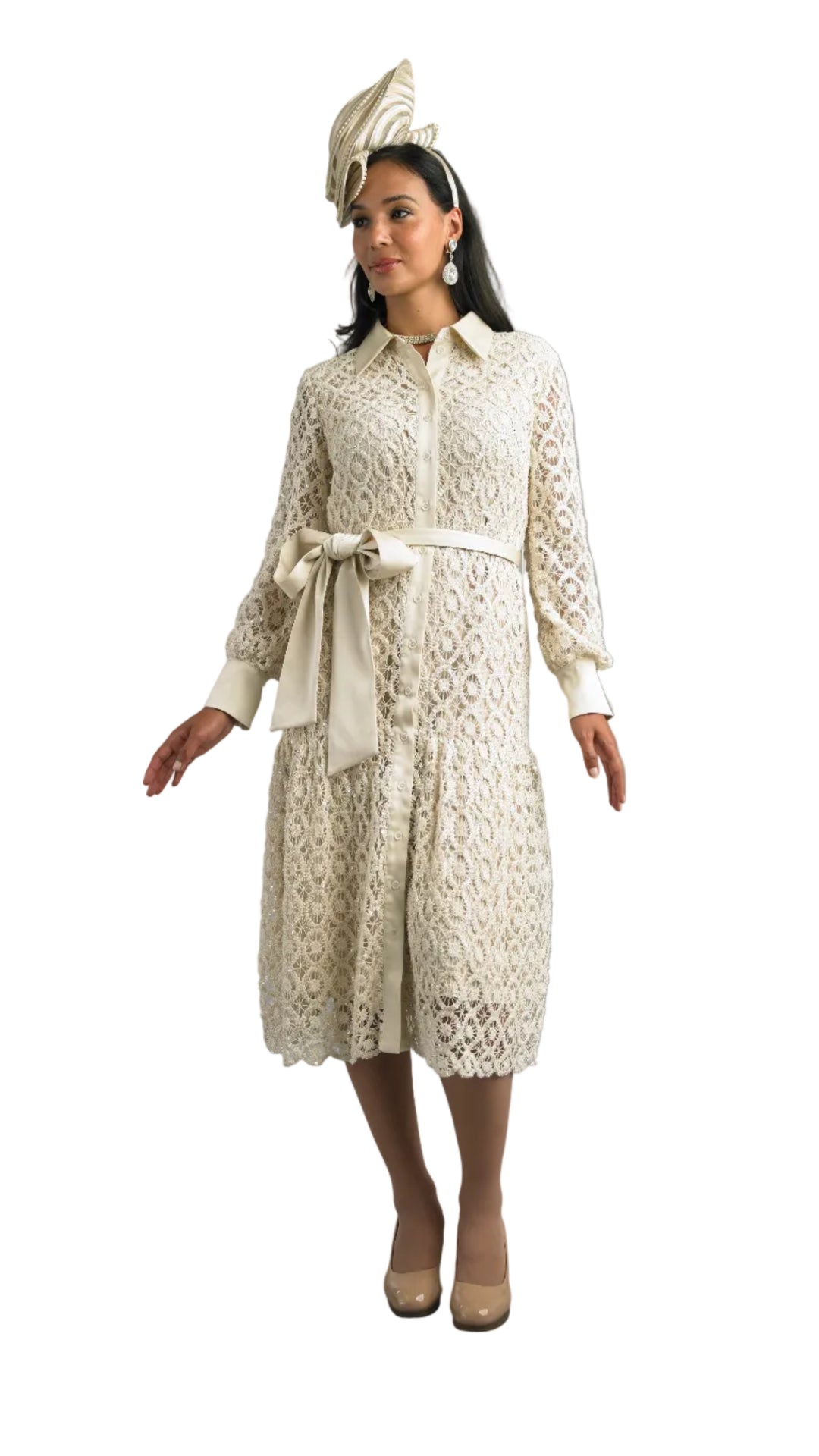 Long Sleeve Mid-Length Dress 5106