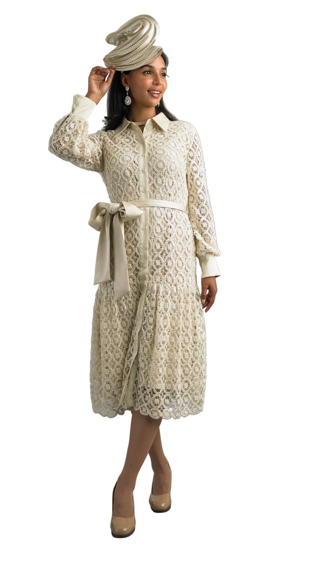 Long Sleeve Mid-Length Dress 5106