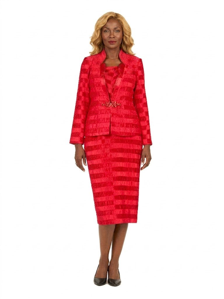 Classic Crinkle Satin 3pc Suit Ensemble - Especially Yours