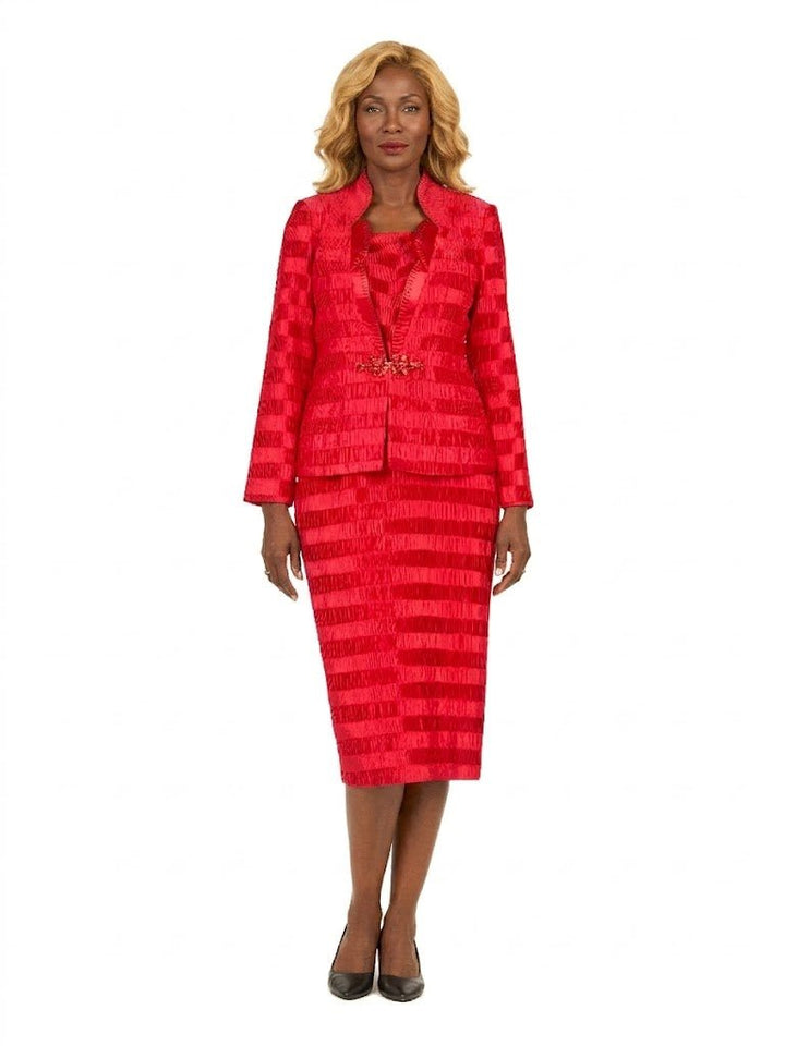 Classic Crinkle Satin 3pc Suit Ensemble - Especially Yours