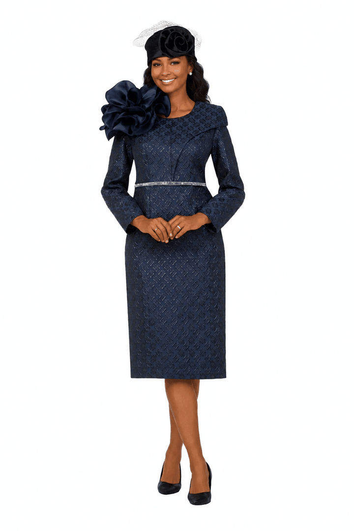 Midnight Bloom Jacquard Dress - Especially Yours