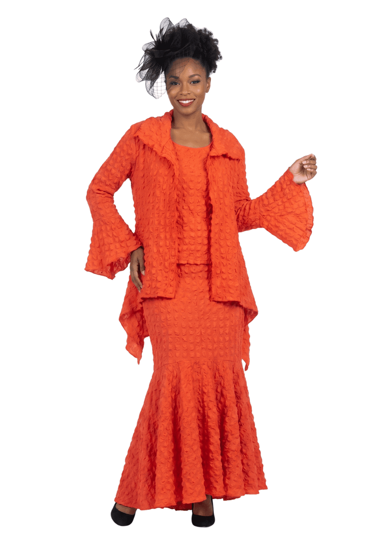 3pc Popcorn Hi-lo Jkt, Cami, Pleated Skirt Set - Especially Yours