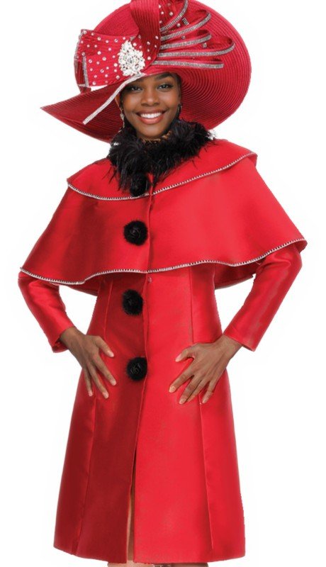 Elegant Satin Dress Coat with Tiered Shawl, Feather Neckline, Pom Pom Buttons - Especially Yours