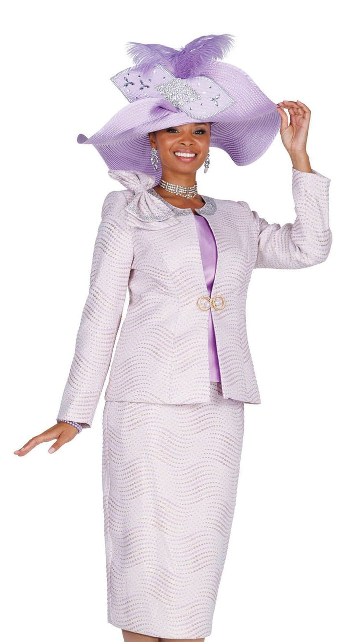 Elegant Three - Piece Metallic Skirt Suit with Cami, Bow & Rhinestone Neckline - Especially Yours